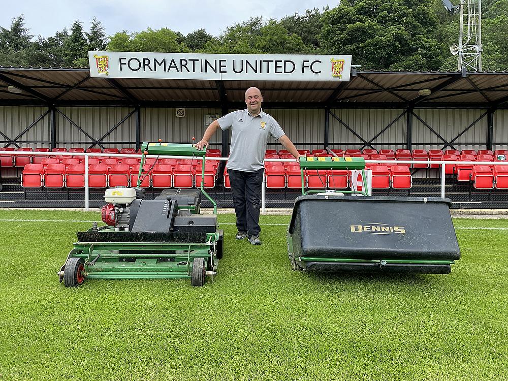 Article - Formartine-United-Football-Club-boasts-a-pitch-to-match-its-ambitions-thanks-to-an-experienced-groundsman-and-two-Dennis-mowers